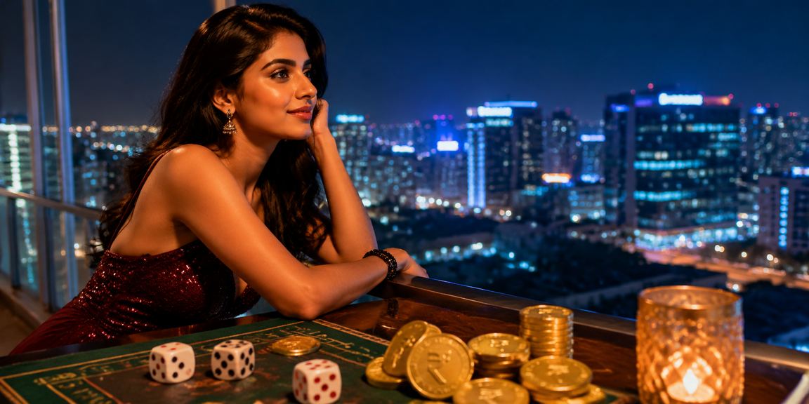 Dice game with Indian currency notes